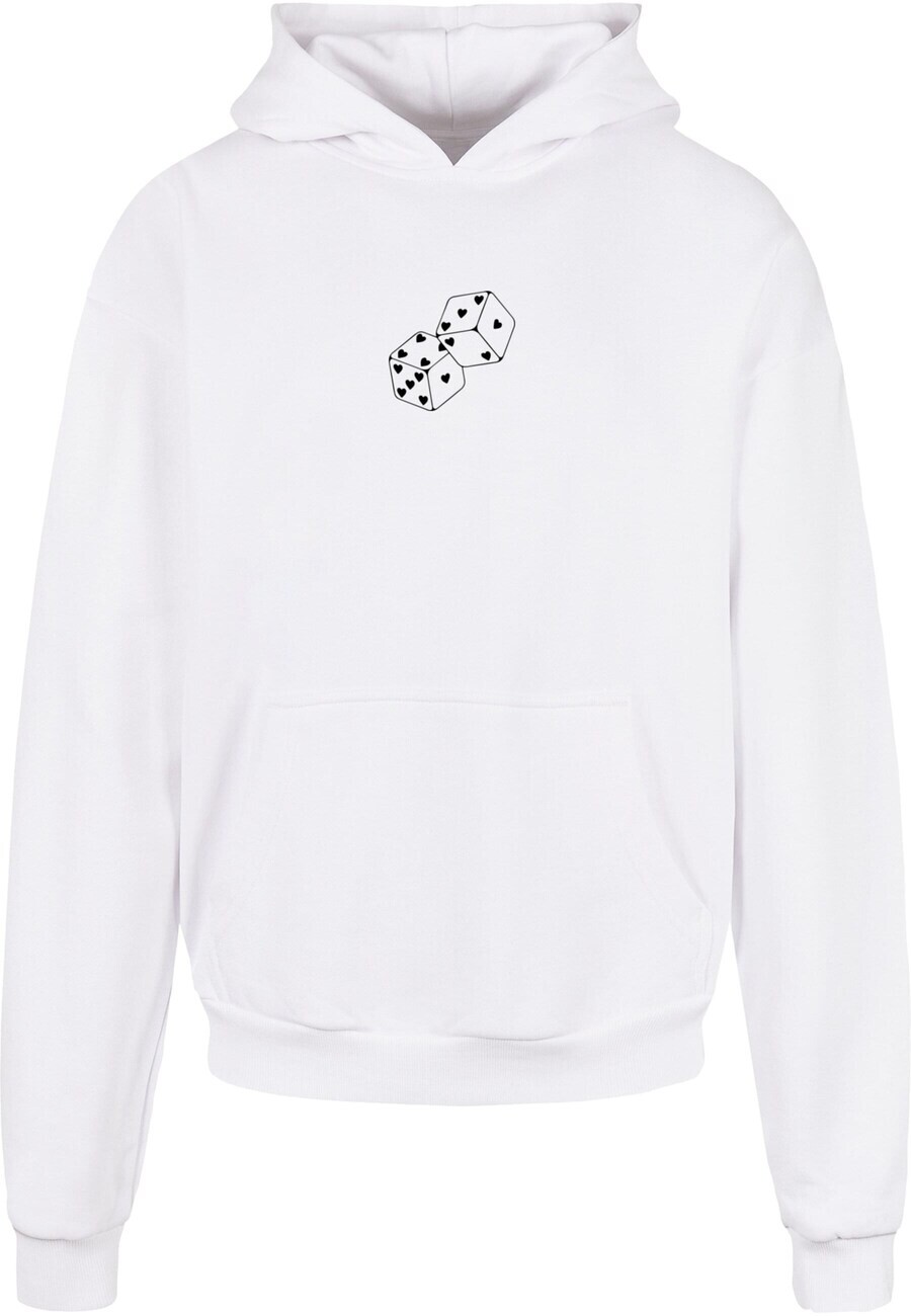 

Толстовка с капюшоном Merchcode Sweatshirt Hugs & Love - Heart Dice, белый