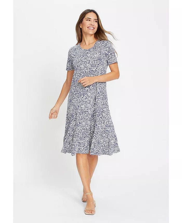 

Женское платье с филигранным принтом Olsen, синий