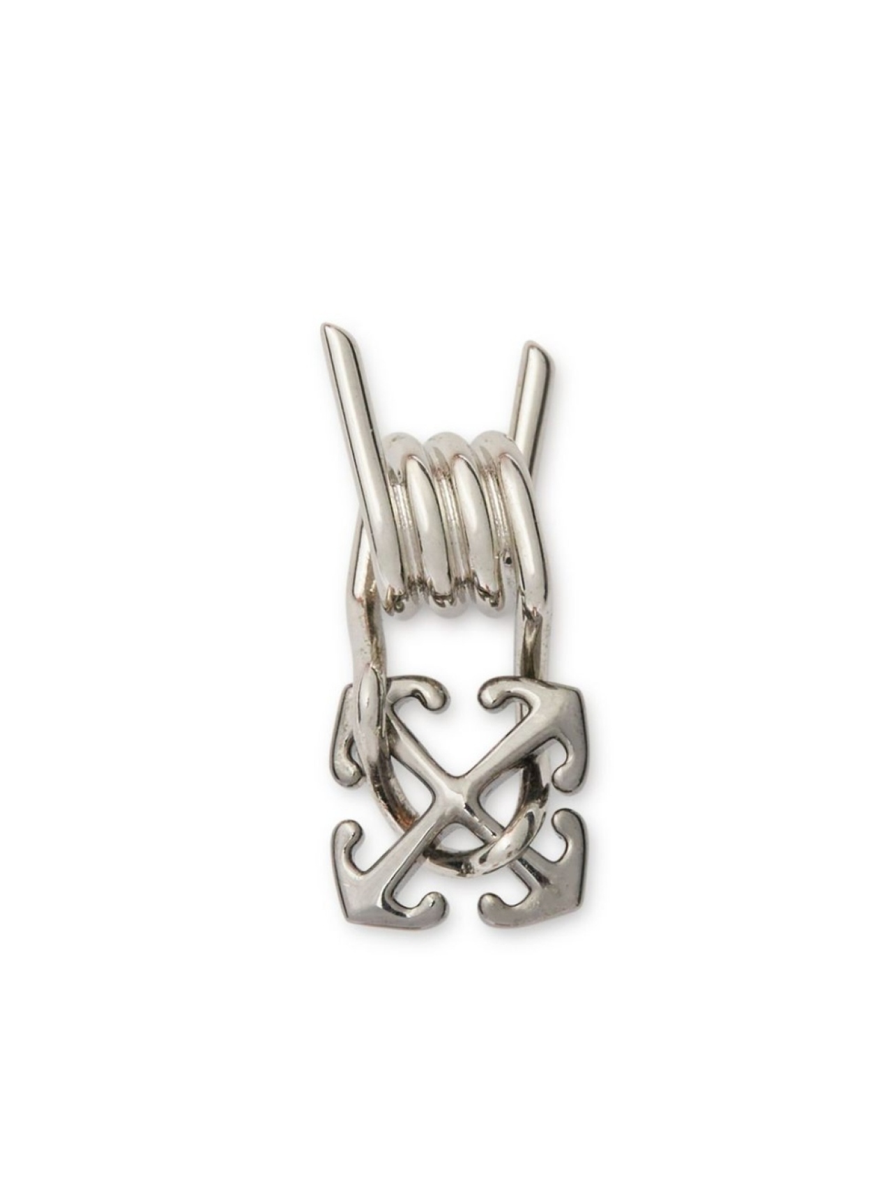 

Off-White серьга Barbed Wire, серебряный