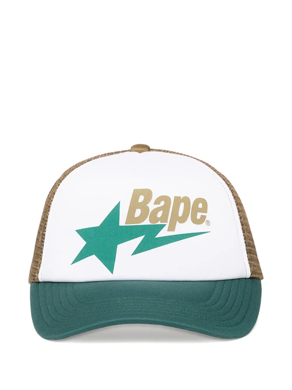 

Бейсболка из сетки с принтом в виде звезд A Bathing Ape, белый