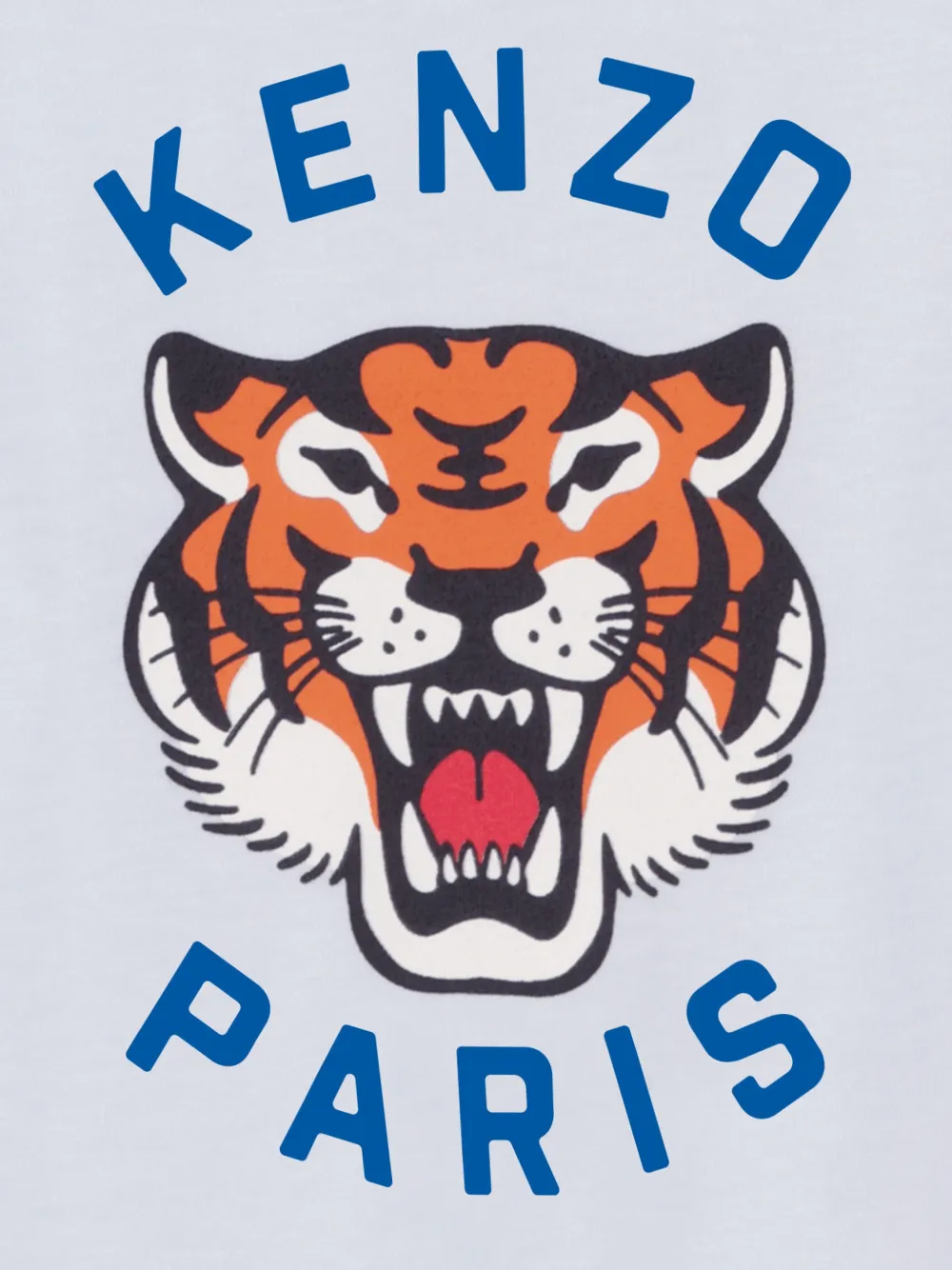 Футболка с графичным принтом Kenzo Kids, синий — фото 3