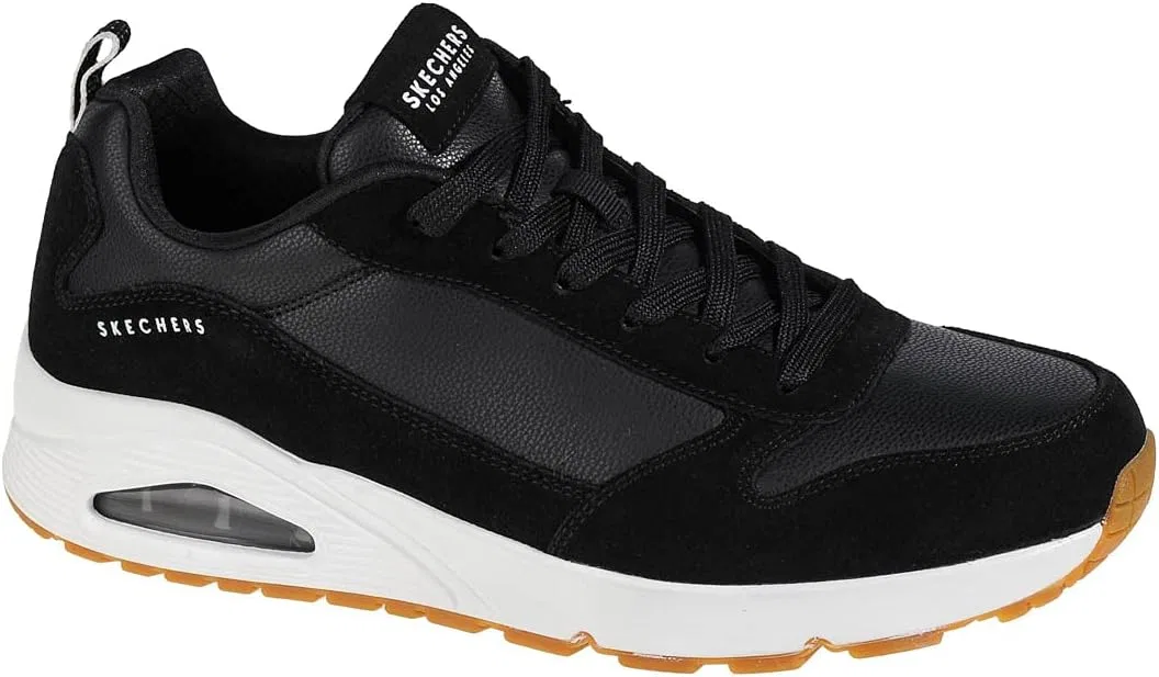 Мужские низкие кроссовки Skechers UNO Stacre, черные — фото 3