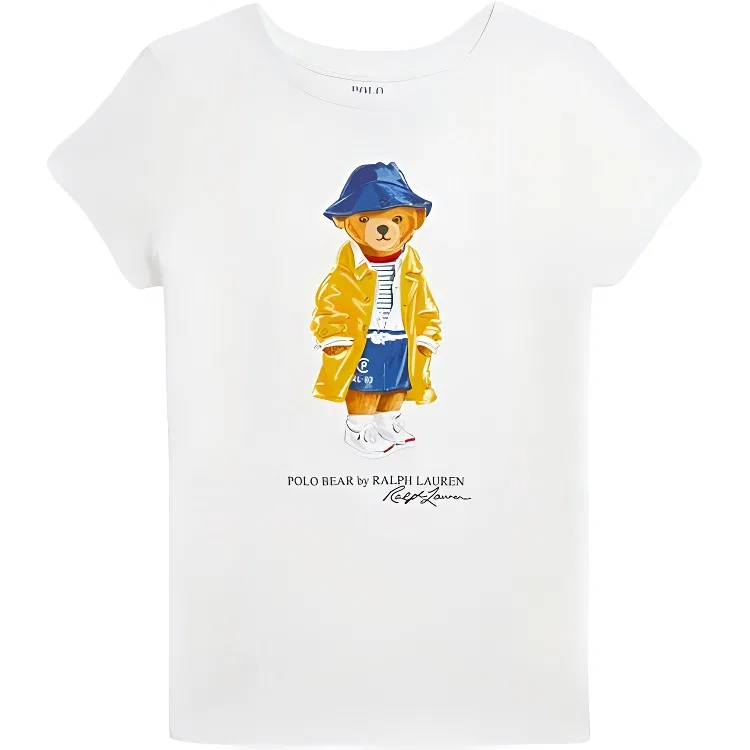 Футболка Polo Ralph Lauren белая детская