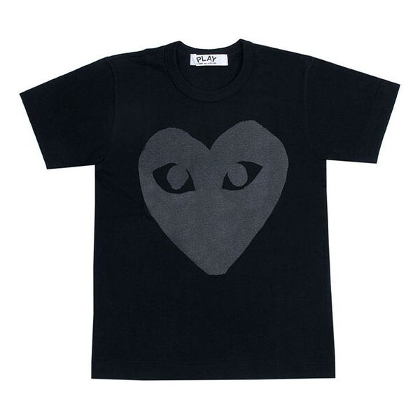 

Футболка heart shape printing short sleeve tee 'black black' Comme Des Garcons Play, черный