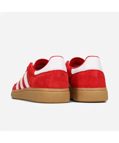 Унисекс кроссовки из кожи adidas HANDBALL SPEZIAL красные — фото 3