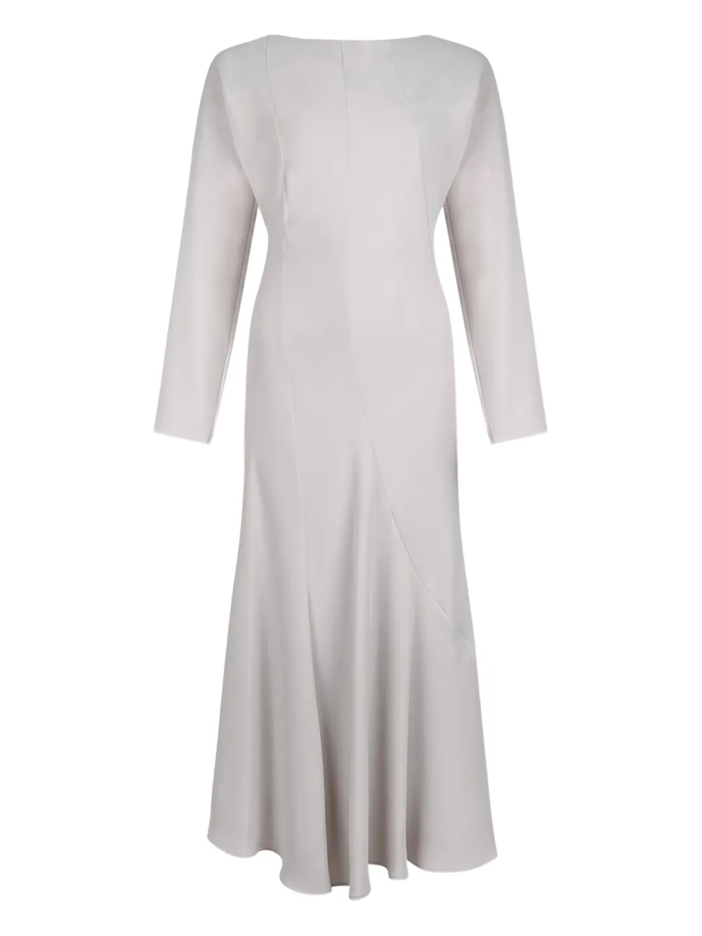 

Платье с длинными рукавами и расклешенным подолом P.A.R.O.S.H., нейтральный