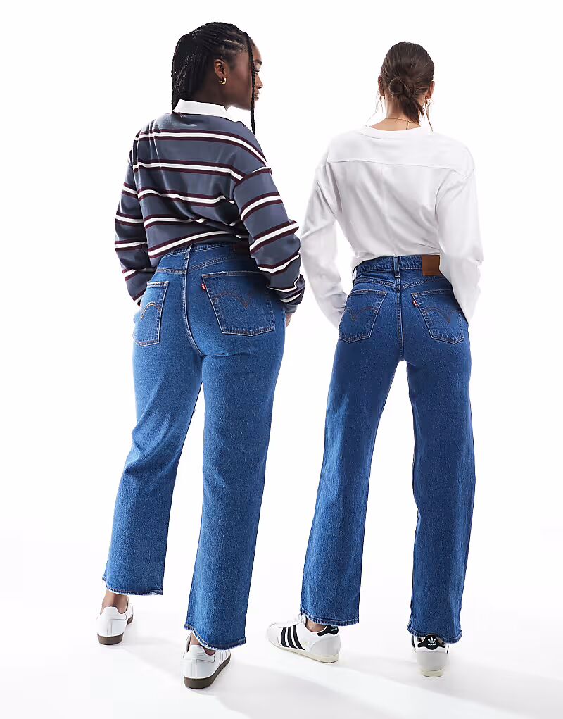 Джинсы Ribbage прямого кроя до щиколотки, темного цвета Levi'S — фото 2