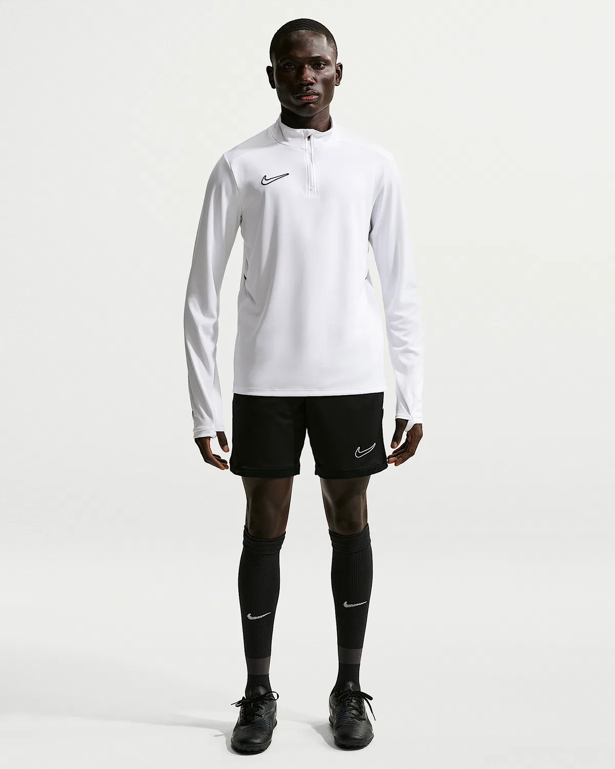 Мужские футбольные шорты Nike Dri-FIT Academy, Black/Black/White
