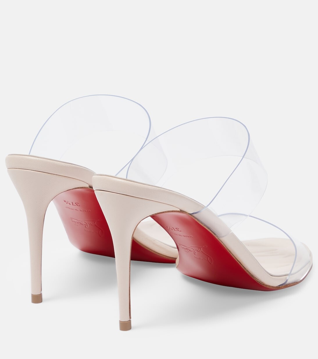 Сандалии just loubi 85 из пвх Christian Louboutin, нейтральный — фото 3