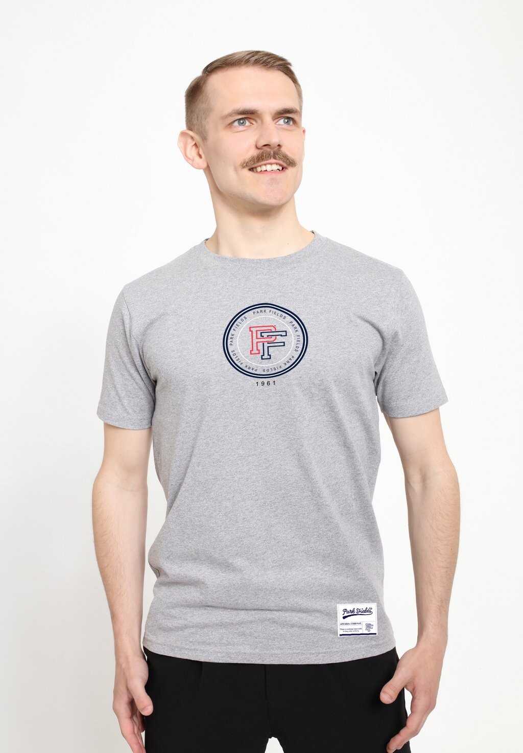 

Футболка с принтом PARK FIELDS VARSITY CIRCLE Henry Tiger, светло-серый