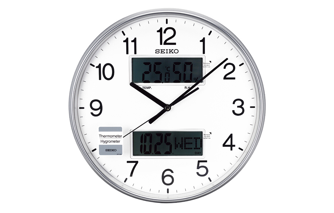 

SEIKO Часы Quartz Movement Wall Clock Unisex White
