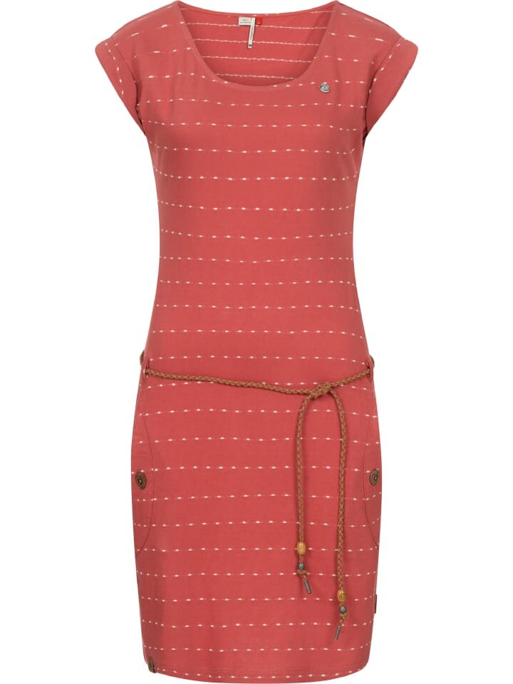 

Короткое платье ragwear Sommerkleid Tag Stripes Intl., розовый