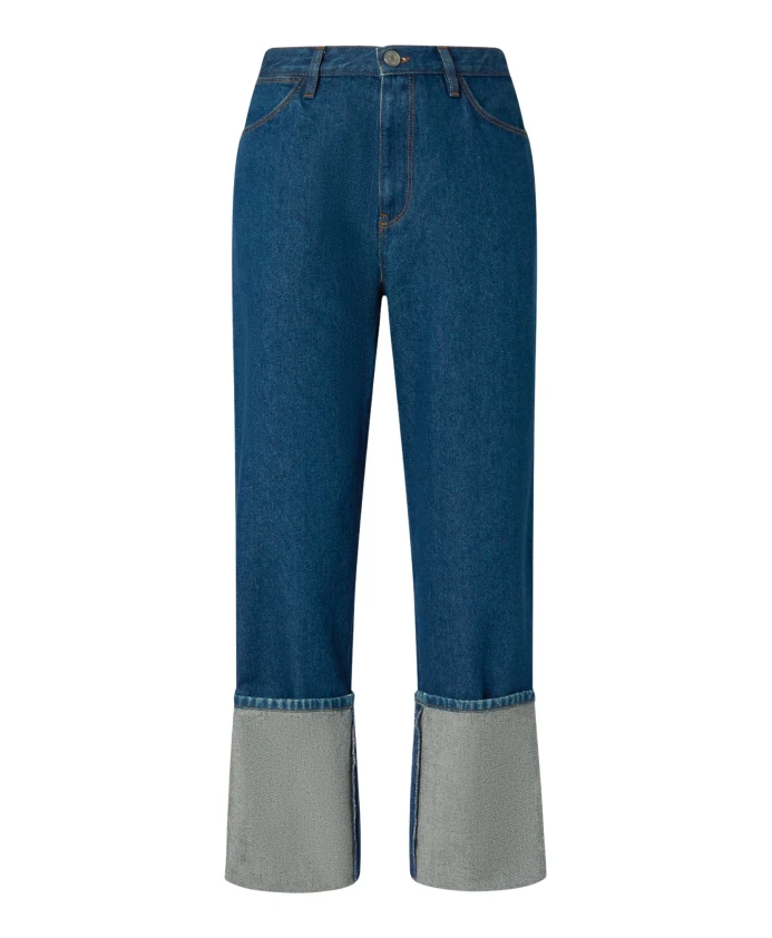 

Прямые джинсы с вышивкой Pinko, синий