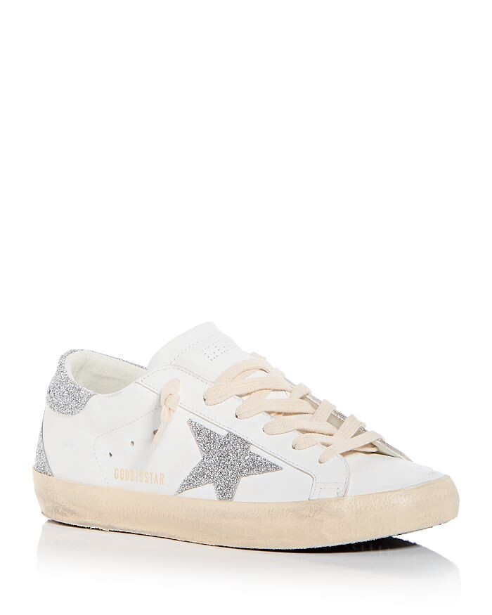 Женские низкие кроссовки Super-Star с кристаллами Swarovski Golden Goose
