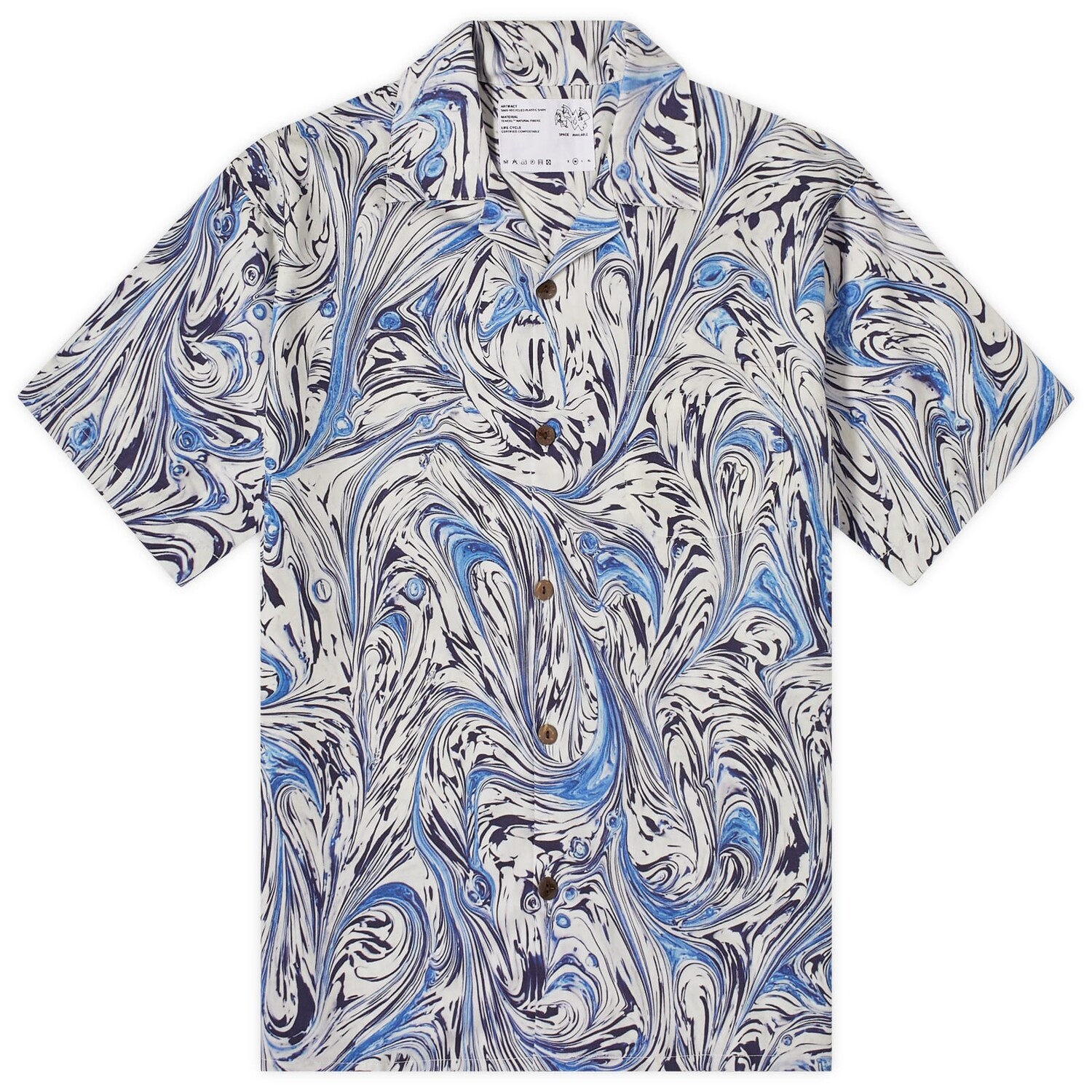 

Рубашка с коротким рукавом Space Available Recycled Bottle Vacation Shirt, цвет Sa Blue Wave