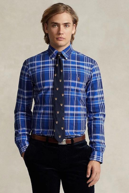 

Хлопковая рубашка Polo Ralph Lauren, мультиколор