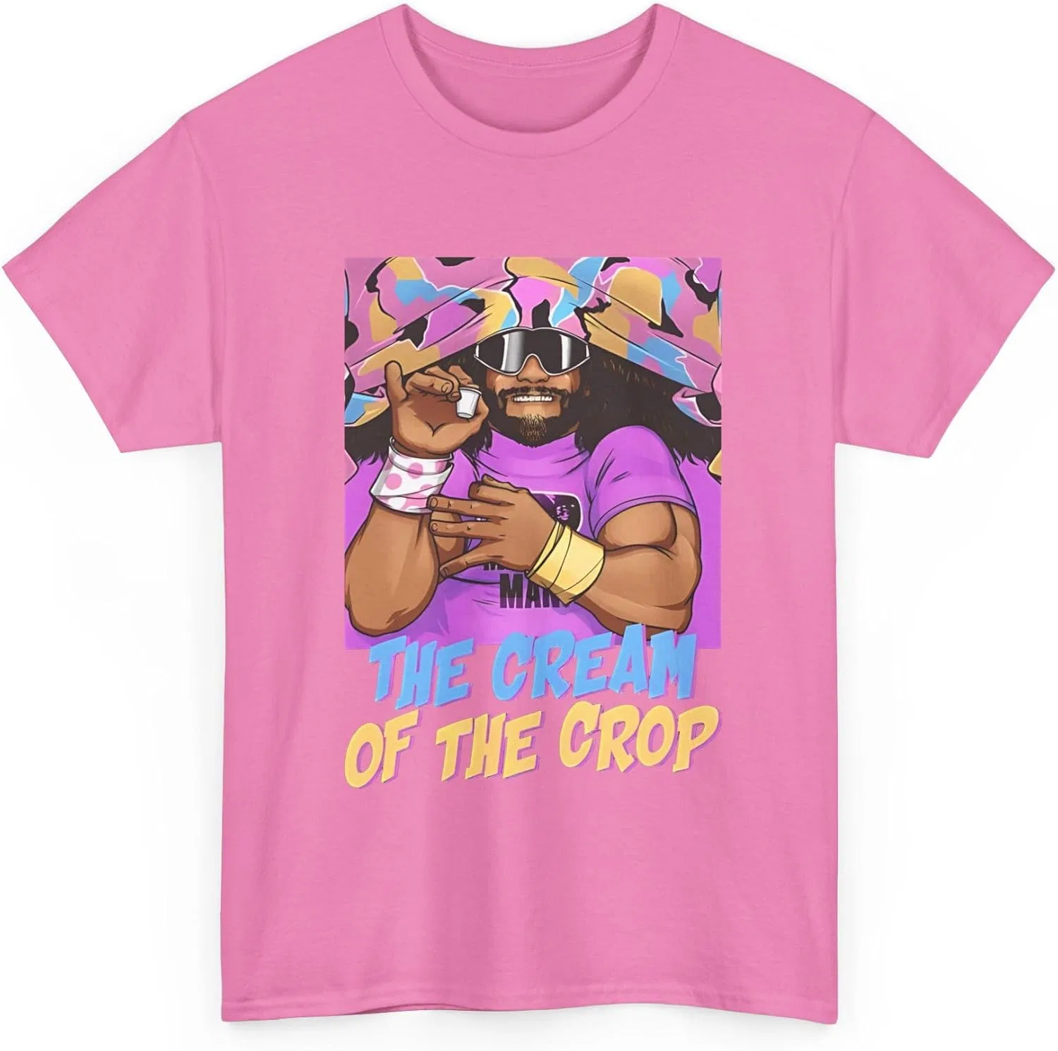 Футболка в винтажном стиле "Macho Man Cream of The Crop O Yeah" для рестлинга