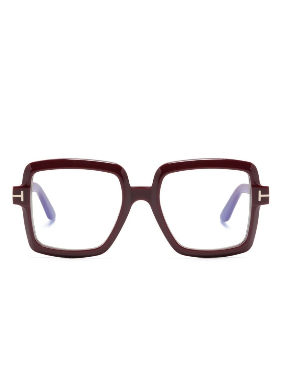 

TOM FORD Eyewear очки в квадратной оправе с логотипом, красный