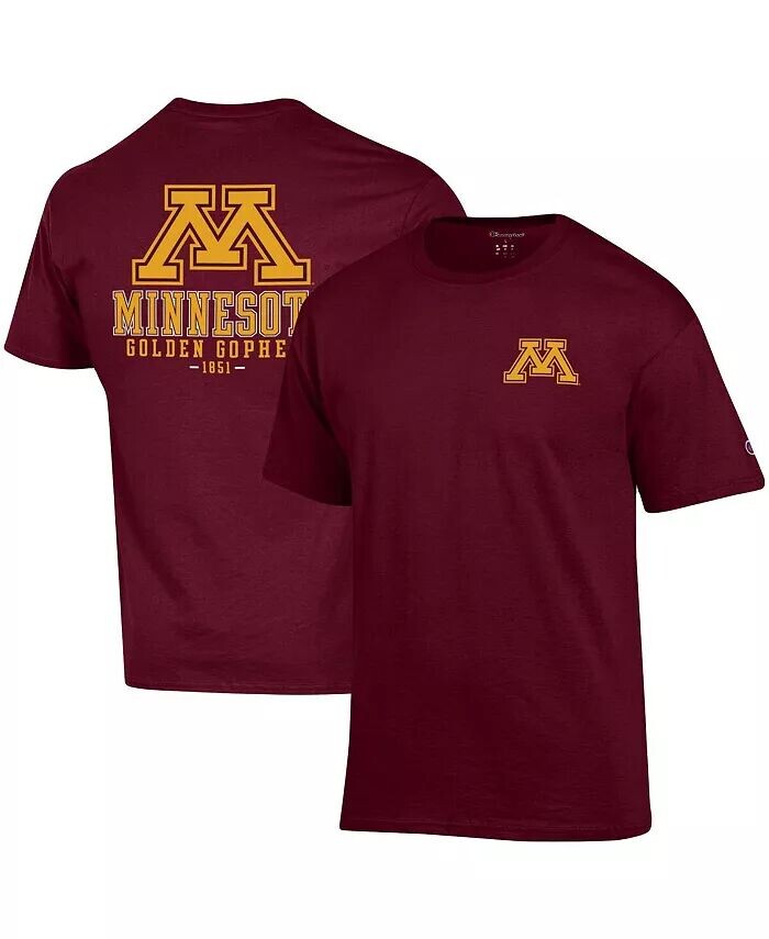 

Футболка мужская темно-бордовая Minnesota Golden Gophers Stack 2-Hit Champion