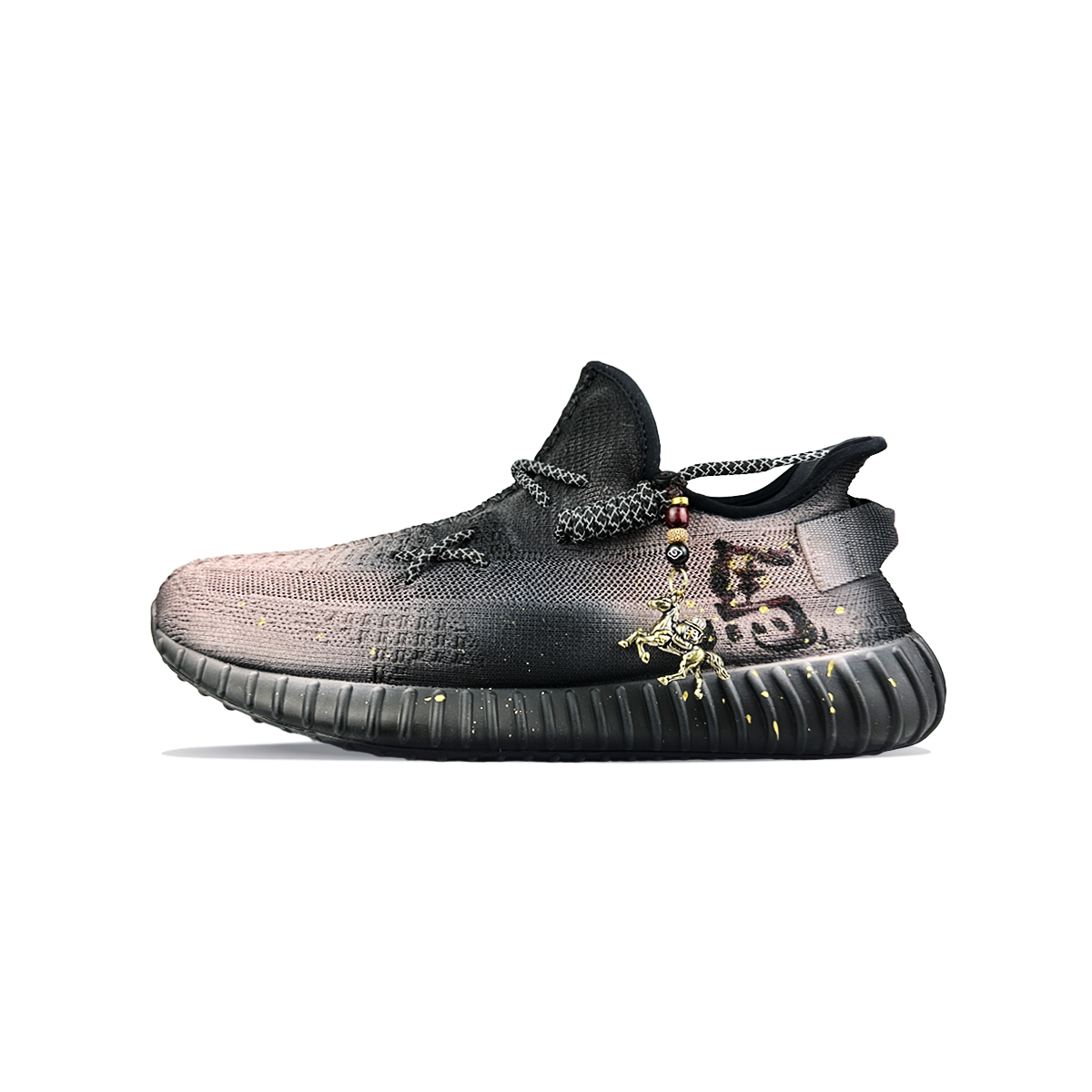 Adidas Originals Yeezy Boost 350 V2 Low top Casual Shoes Unisex Black — фото 3