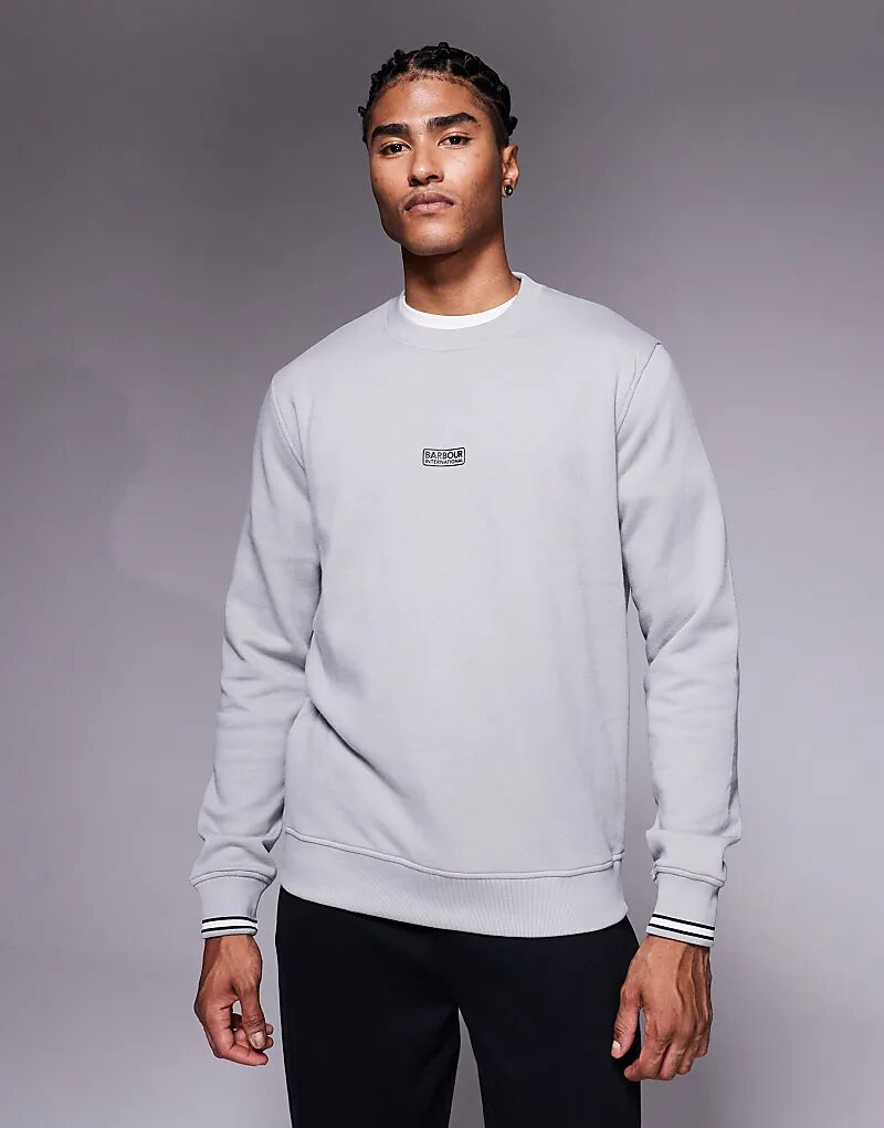 

Толстовка Barbour International Stelar Crew в темно-сером цвете