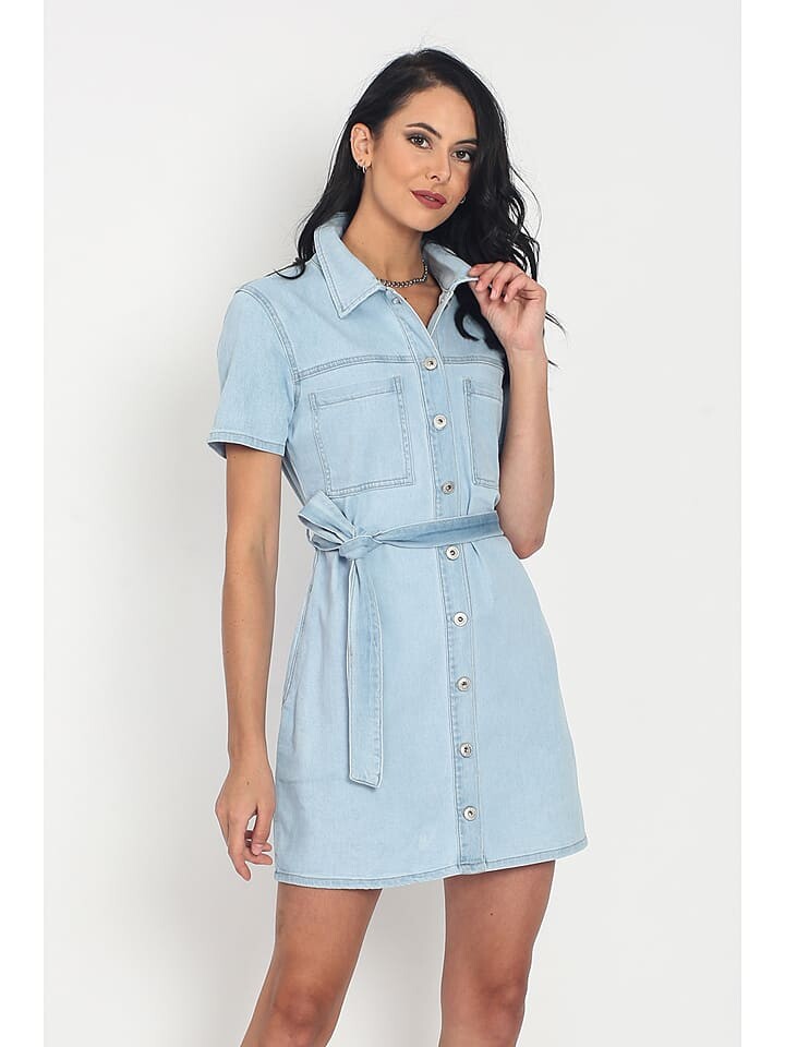 

Короткое платье ASSUILI Jeans, голубой