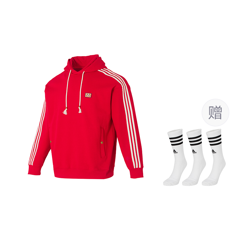 

Толстовка с капюшоном FW25 для мужчин Adidas Originals, светло scarlet (includes 3 pairs of adidas socks)