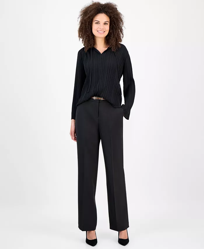 

Женские брюки широкого кроя Anne Klein, черный