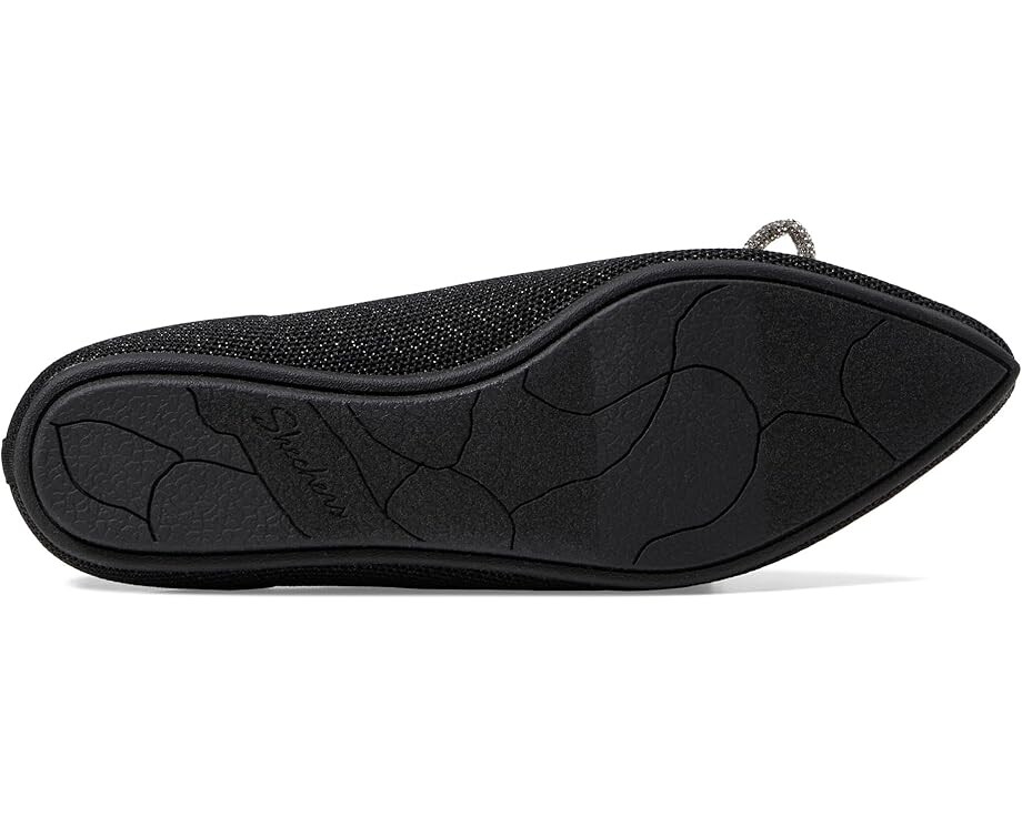 Туфли на плоской подошве SKECHERS Cleo Point - Glitzy Haze, черный — фото 3
