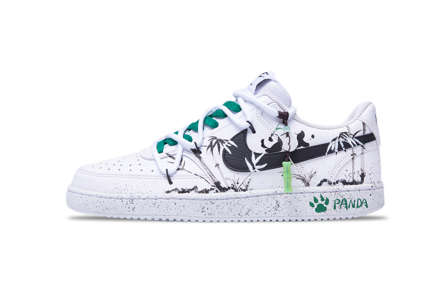 

Кроссовки Nike Court Vision 1 Skateboarding Shoes Women's Low-top White, белый/черный