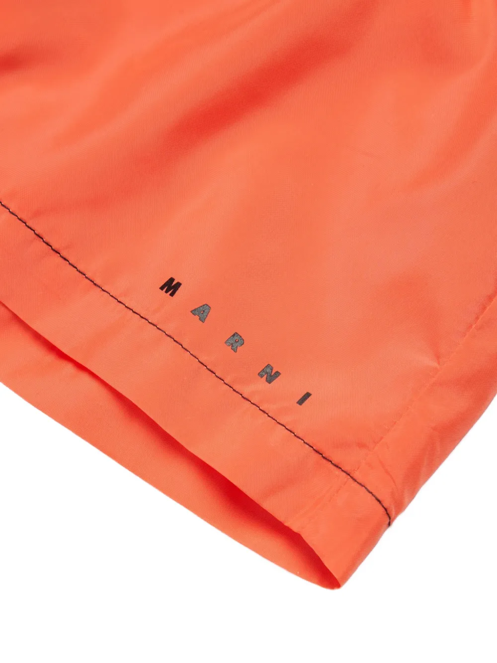 Шорты с эластичным поясом Marni Kids, оранжевый — фото 4