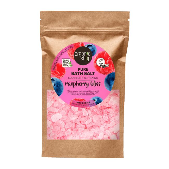

Чистая соль для ванн «Малиновое блаженство» Organic Shop, 500 гр