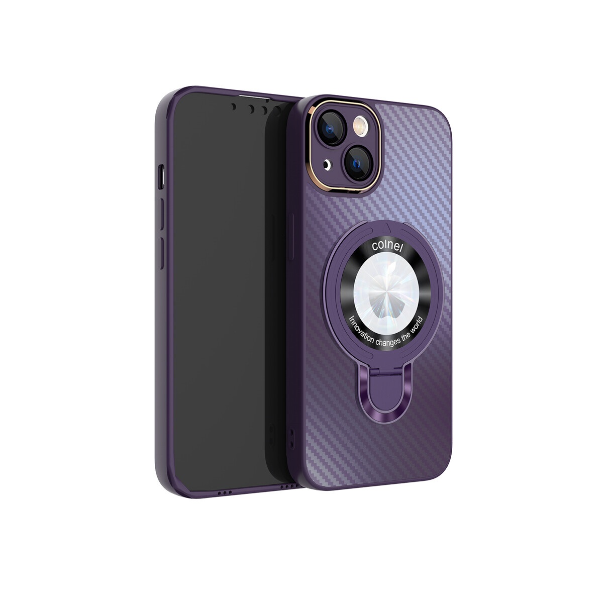 

Чехол для телефона Chi Tang, Carbon brazing magnetic - dark night purple
