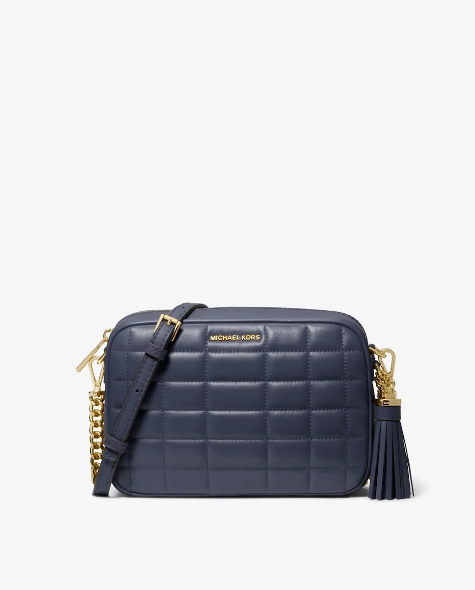 

Сумка через плечо Jet Set из кожи с стеганой отделкой Michael Michael Kors, темно-синий