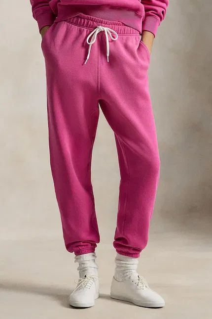 Спортивные штаны женские свободный крой Polo Ralph Lauren, розовый
