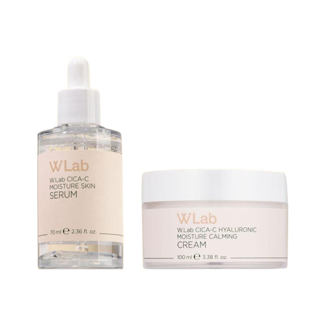 

W.Lab Набор для ухода за кожей WLab Centella Asiatica Essence Cream: успокаивающий, осветляющий, увлажняющий крем 70 мл + 100 мл
