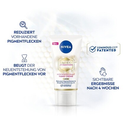 Крем для рук Luminous 630 с SPF15 50мл, Nivea — фото 2