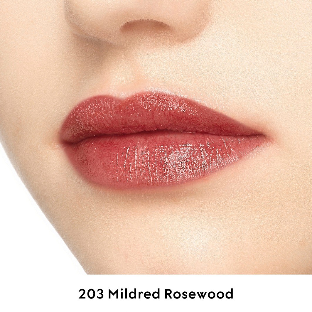 Помада для губ gucci beauty rouge a levres voile Gucci, nr. 203 mildred cameo, вес 3.5 гр. — фото 3