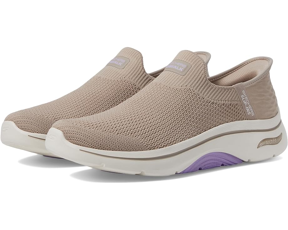 

Кроссовки SKECHERS Performance Go Walk Arch Fit 2.0 Val Hands Free Slip-Ins, цвет Taupe/Lavender