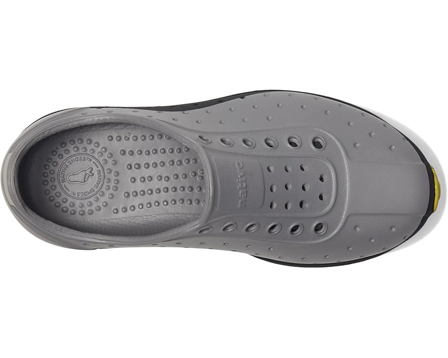 Кроссовки Native Shoes Kids Robbie Roam, цвет Satellite Grey/Jiffy Black/Seaweed Speckle Rubber — фото 2