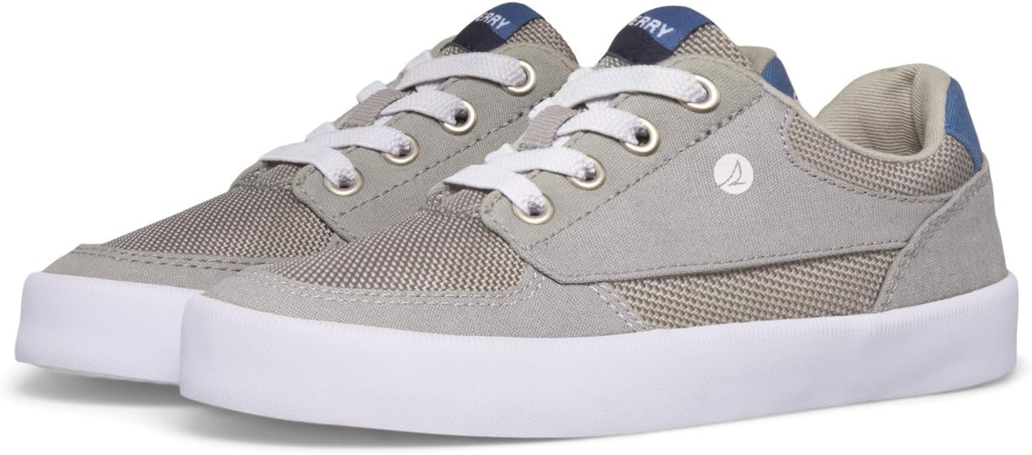 

Кроссовки Sperry Unisex-Child Boardwalk, можно стирать, серый