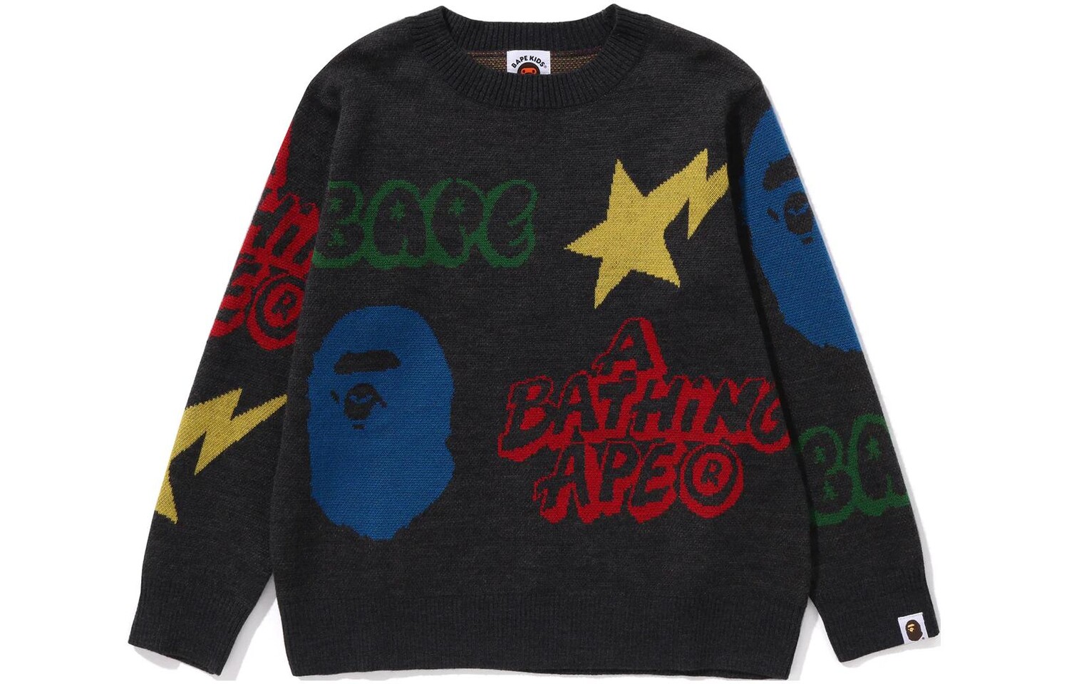 Детская толстовка A Bathing Ape, черный