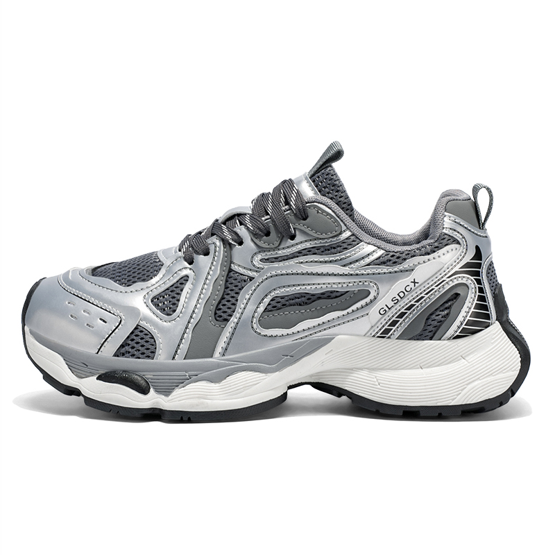 

NANJIREN Серые массивные кроссовки мужские Low Top, цвет Gray