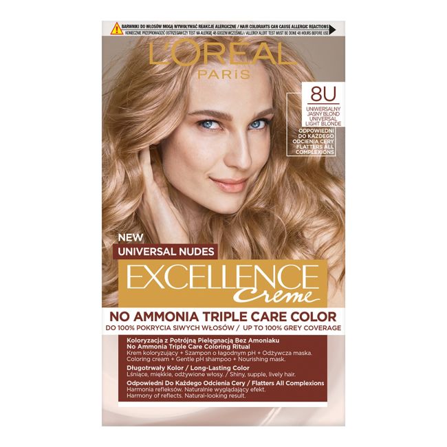 

L'Oreal Excellence Creme Универсальная краска для волос Nudes L'oreal Paris, цвет 8u
