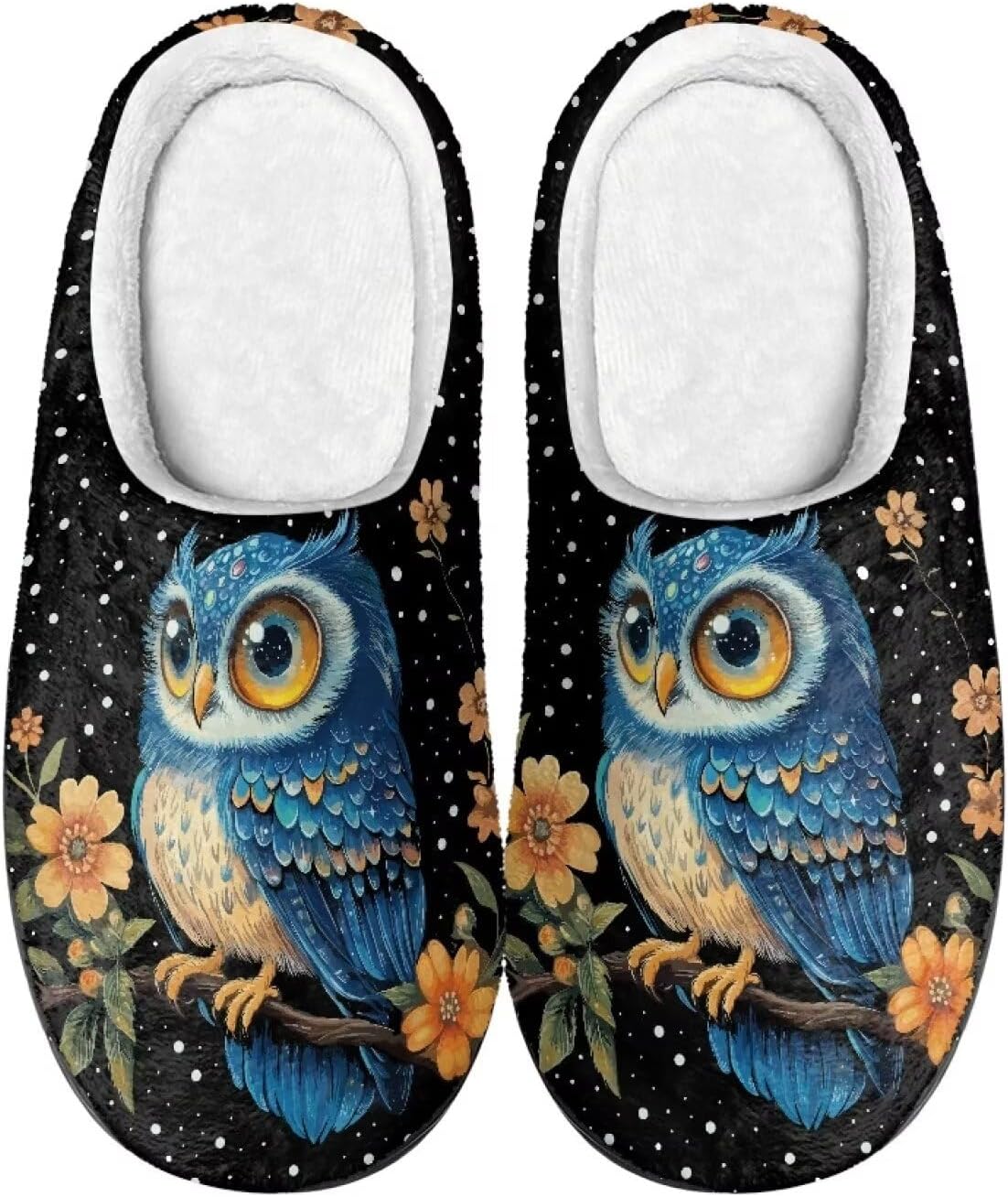 

Домашние тапочки для женщин и мужчин, пушистые и уютные фланелевые тапочки для дома и улицы, моющиеся, с мягкой подушкой, теплые и дышащие, для сна Salabomia, черный