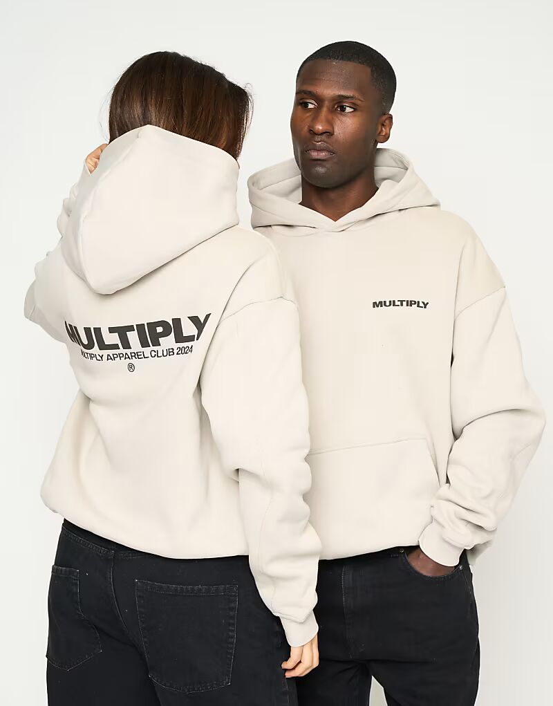 

Multiply Apparel - Multiply - Толстовка свободного кроя в цвете Dove White