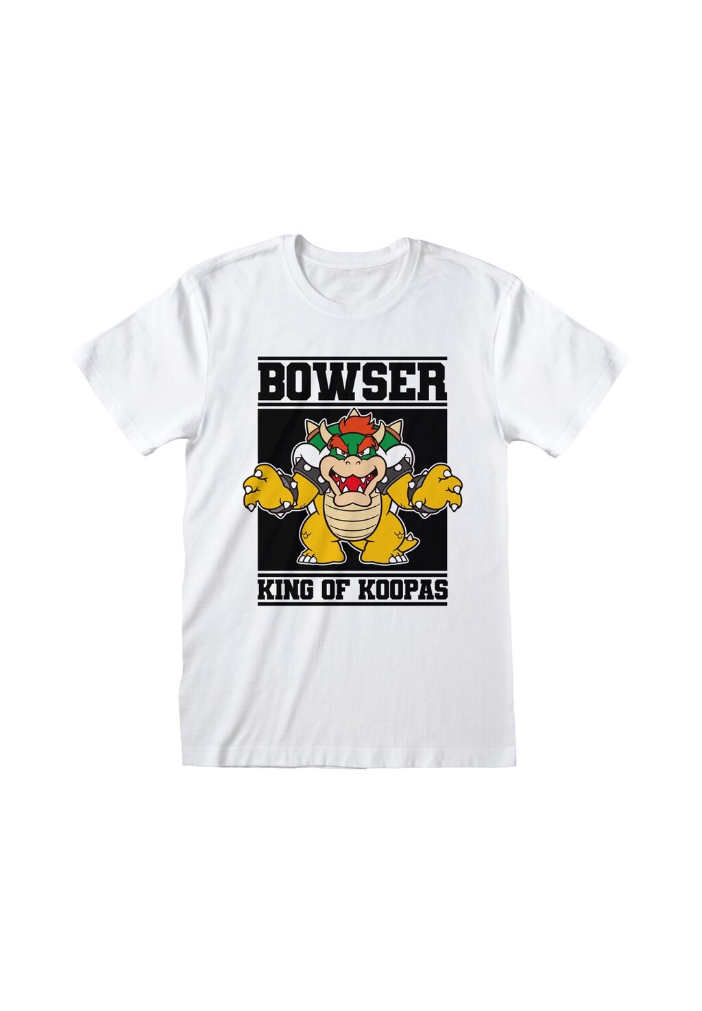 

Футболка с принтом NINTENDO SUPER MARIO BOWSER KING OF KOOPAS Henry Tiger, белый