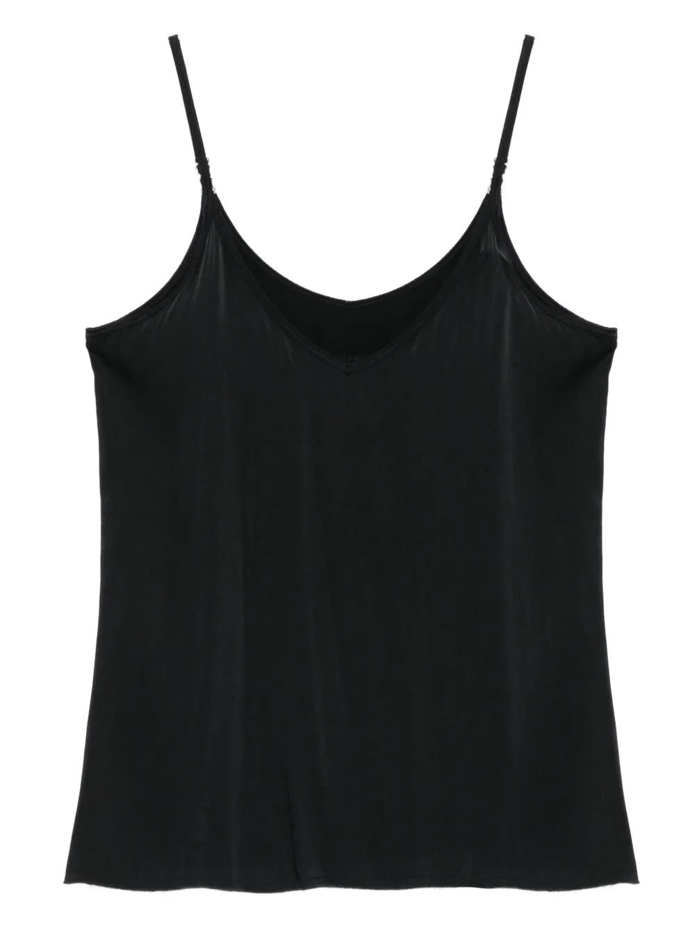 

Шелковый топ с круглым вырезом Private 0204, черный