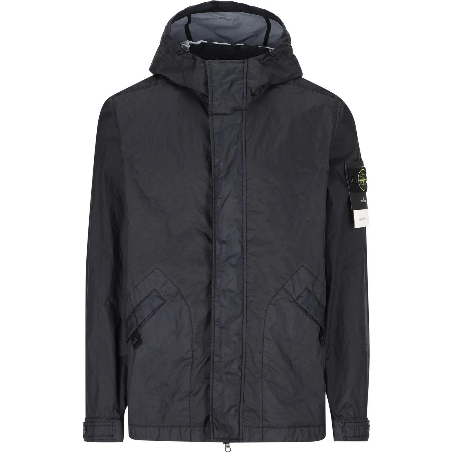 STONE ISLAND Куртка с капюшоном и компас-нашивкой, Marine Blue — фото 3