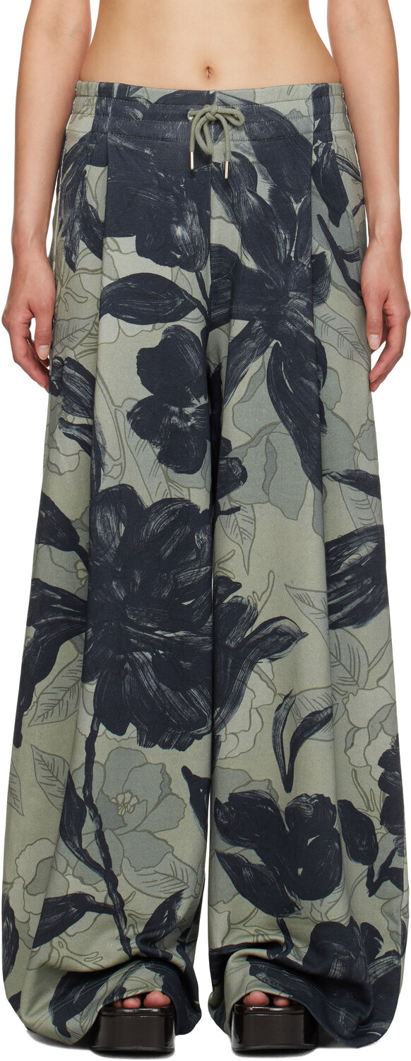 

Зеленые свободные спортивные штаны Dries Van Noten